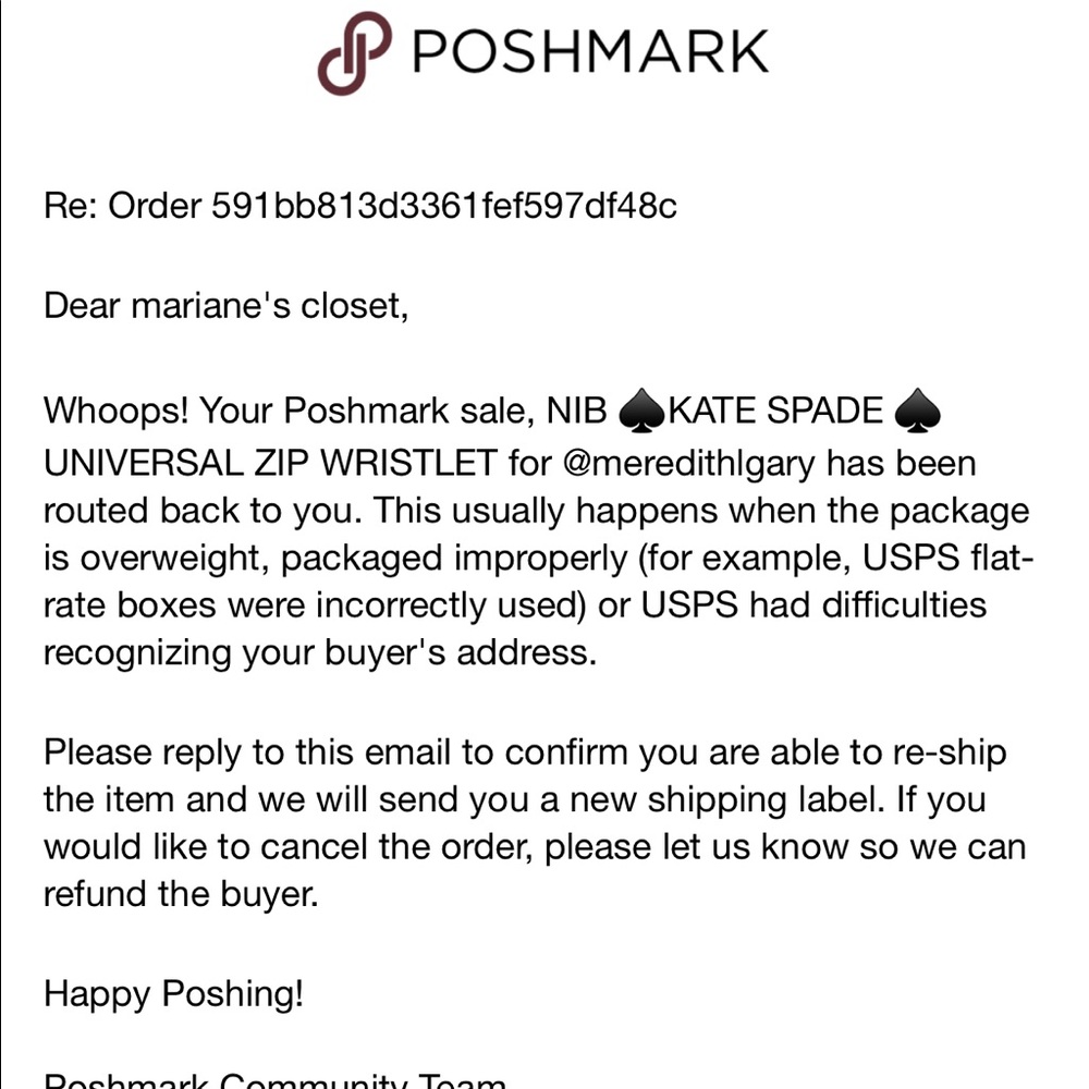 CUSTOMER SERVICE RESPONSE