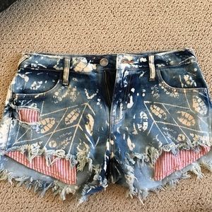 Free People Jean shorts