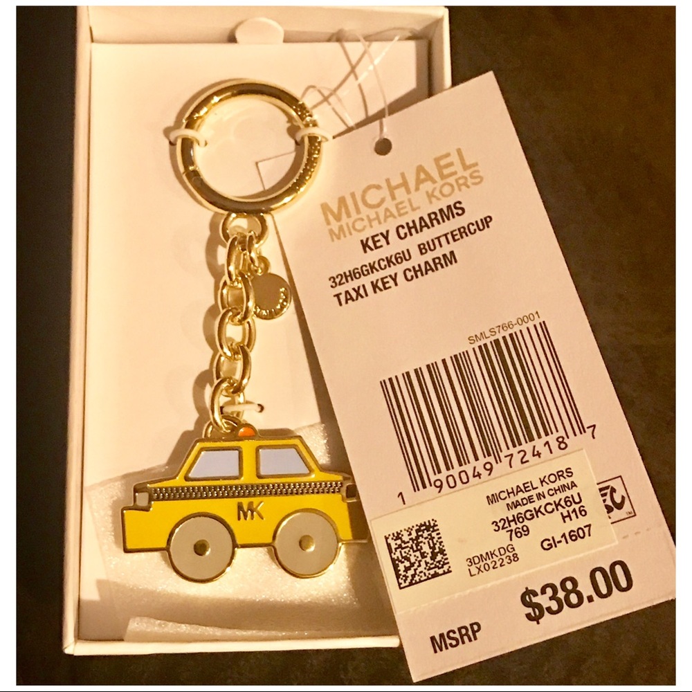Authentic Michael Kors Taxi Key Charm - Picture 1 of 6