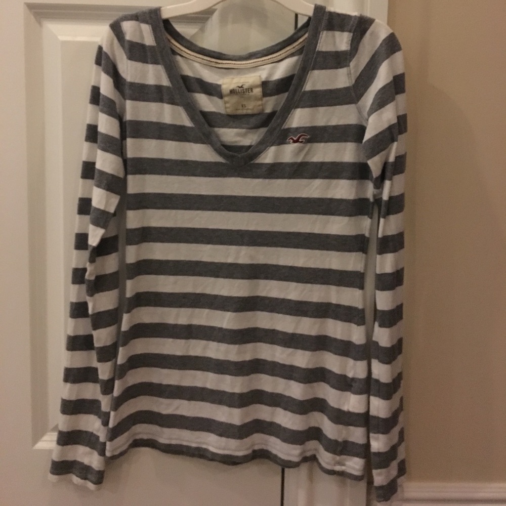 Grey and white Tee