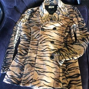 Tiger Print Heart & Soul Peacoat