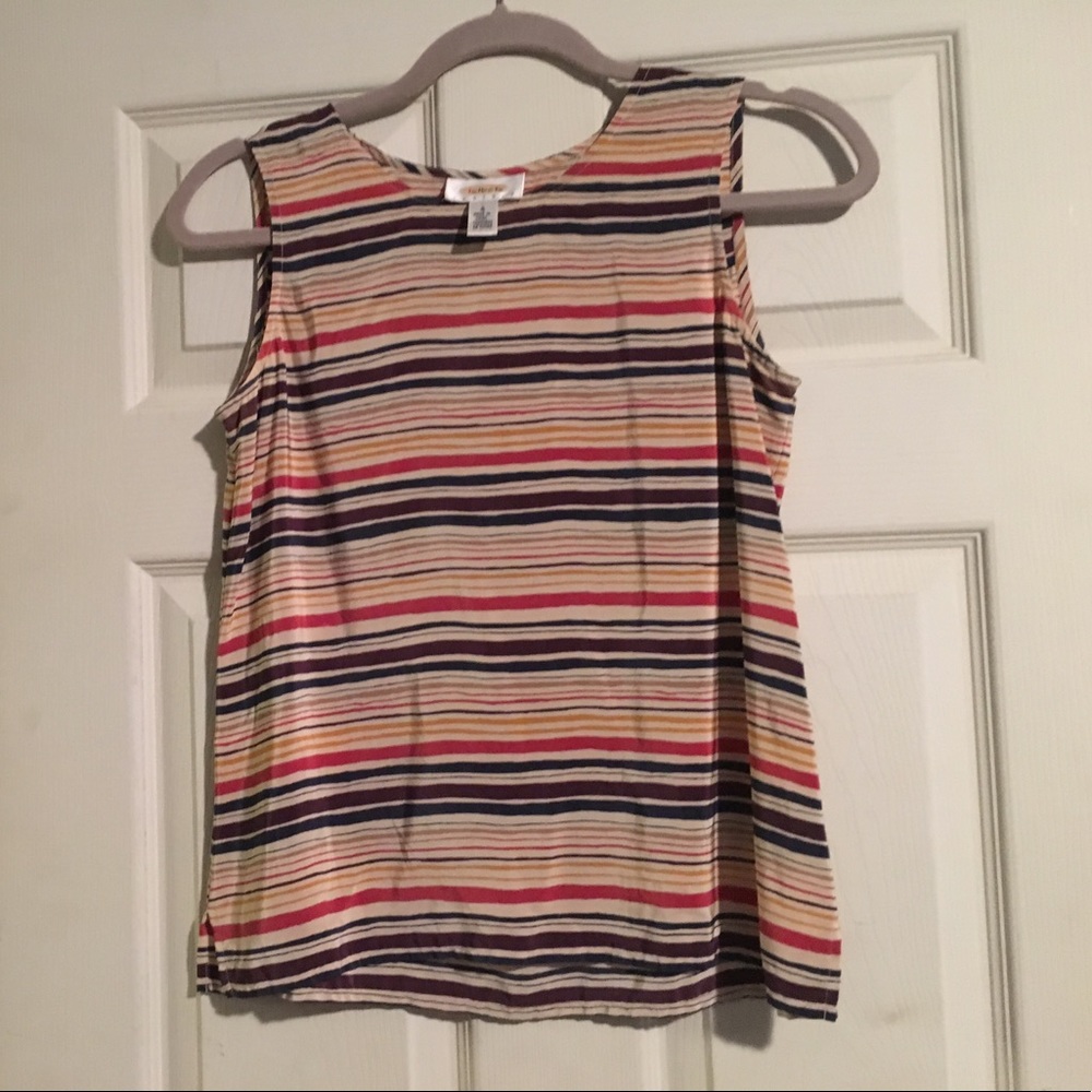 100% silk Talbots's tank shirt. EUC