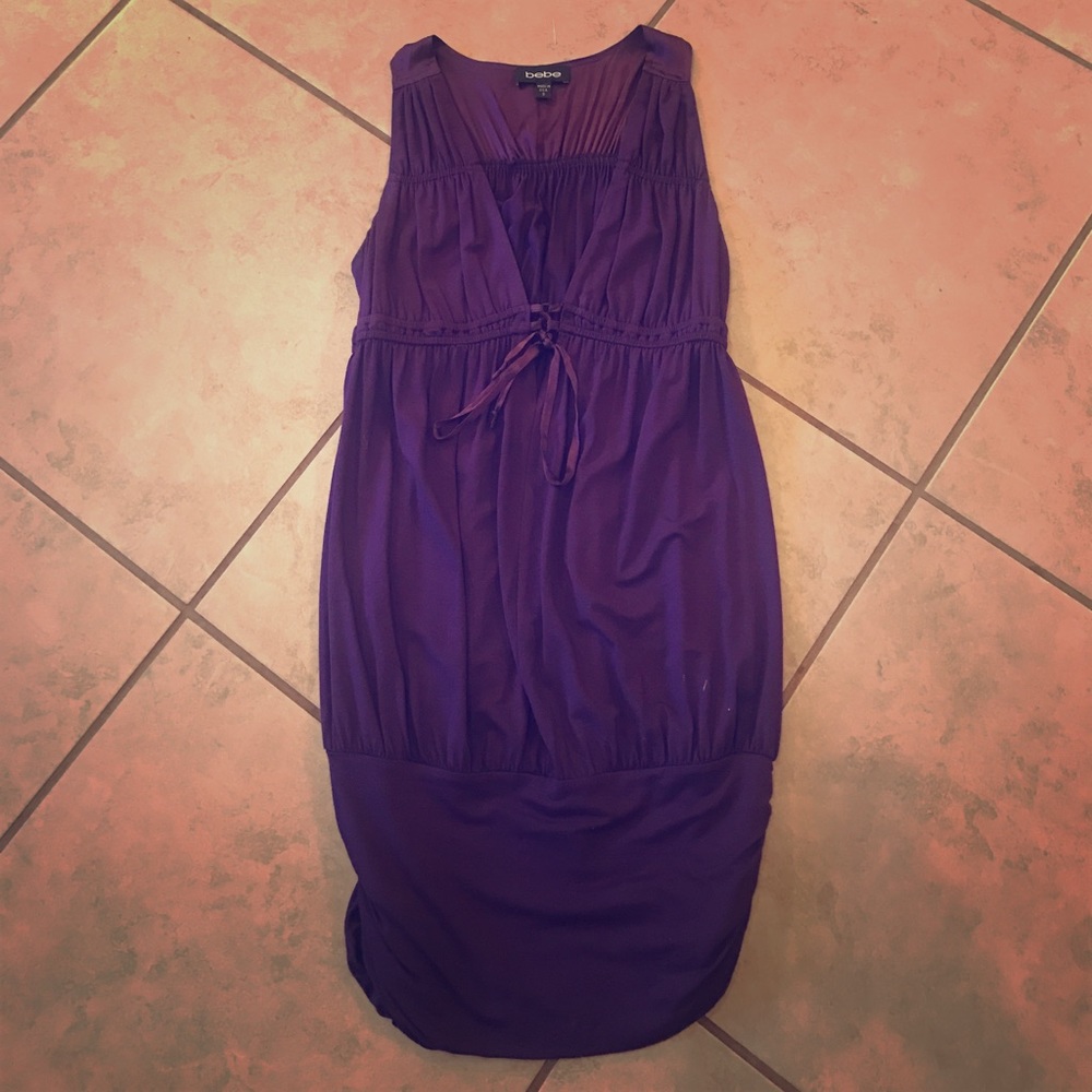 Bebe Purple Mini Dress