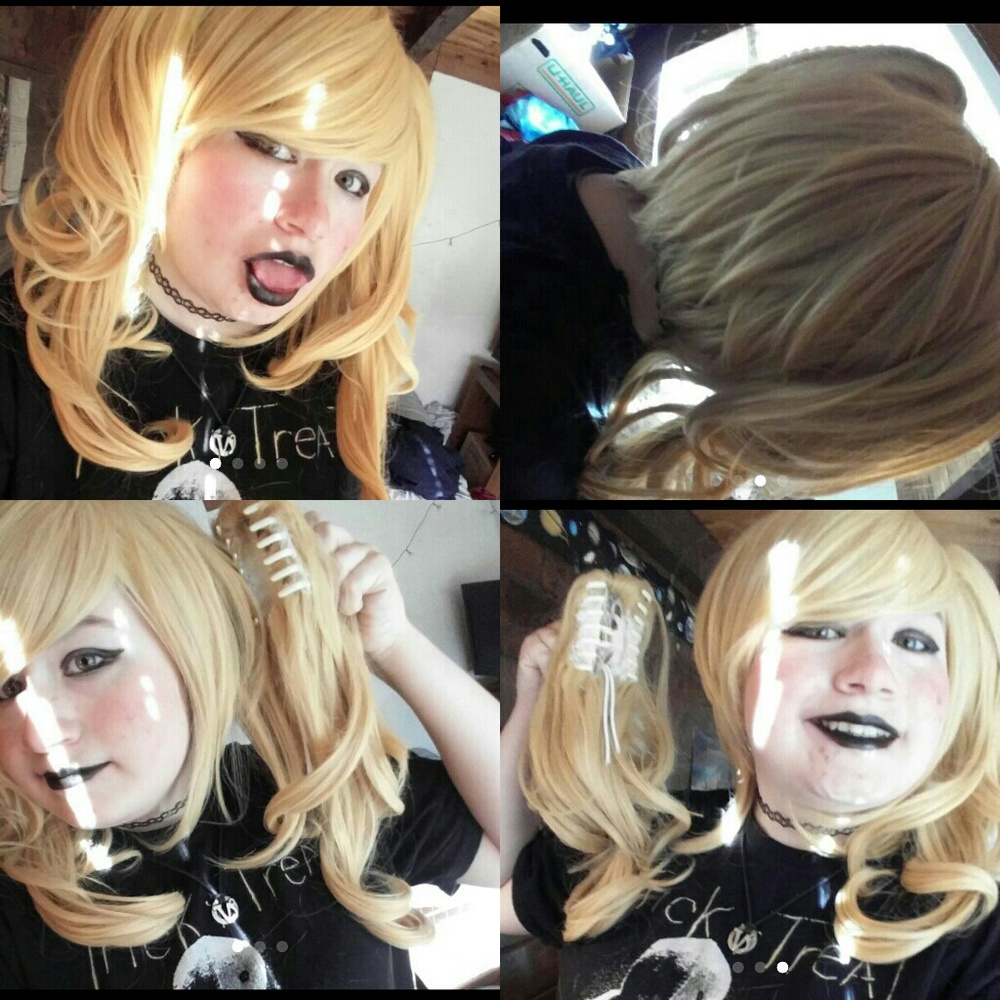 Blonde Wig with Clips