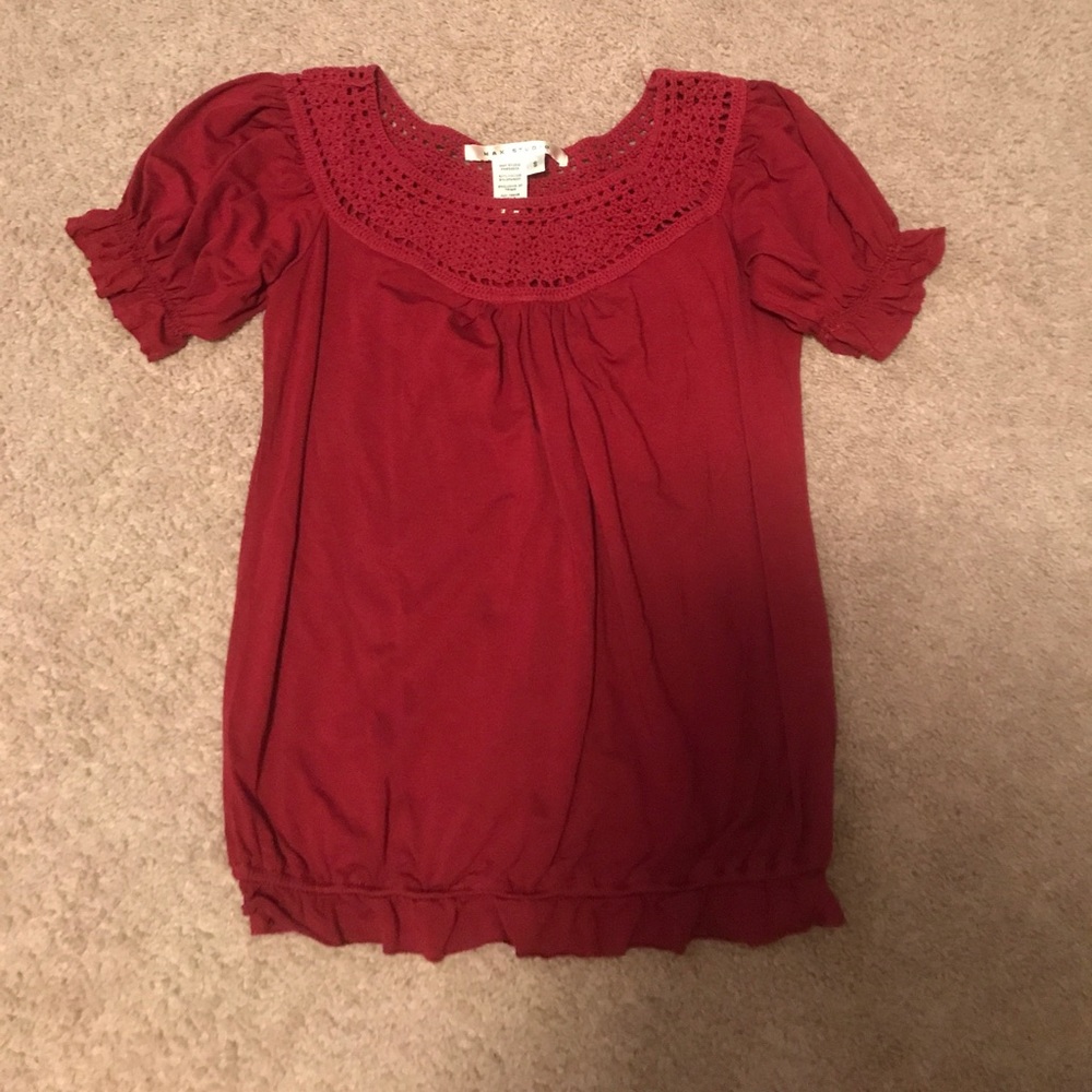 Max Studio Crochet Top