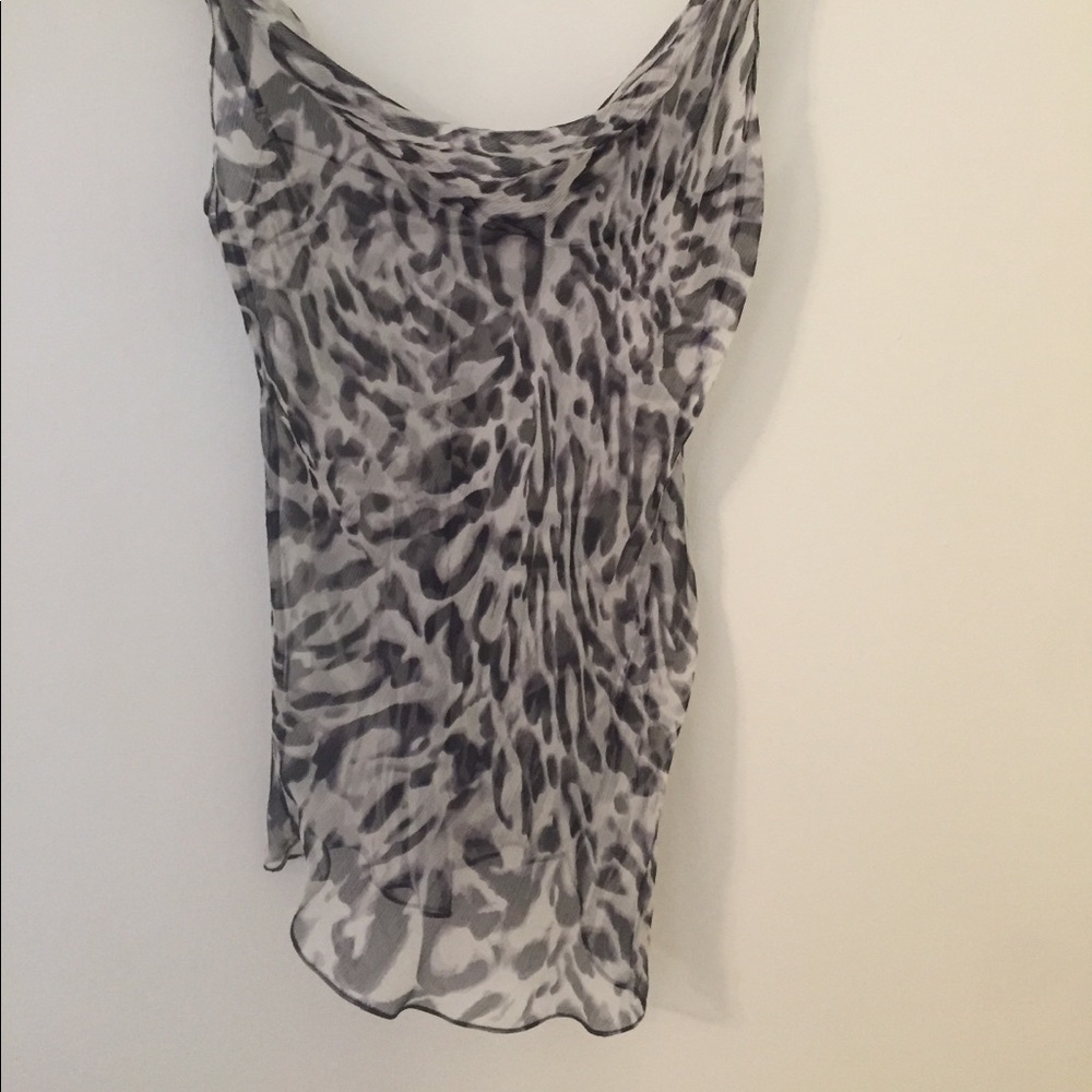 Unconditional London sheer animal print cami