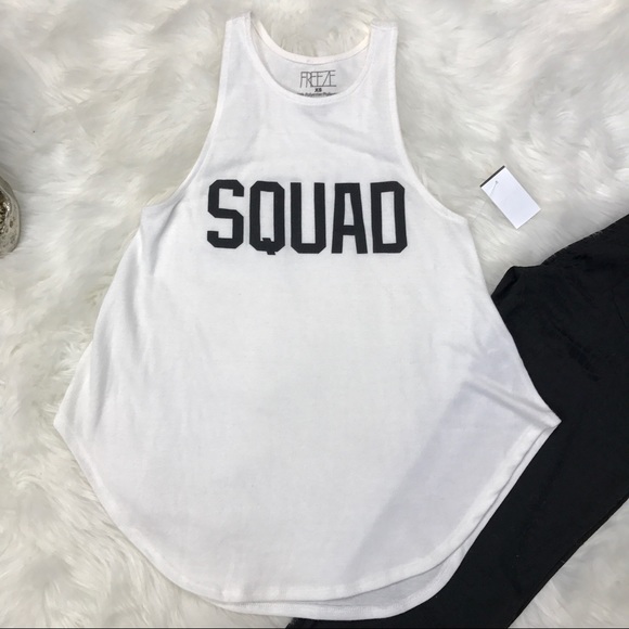 White high front squad tank top - Picture 5 of 7