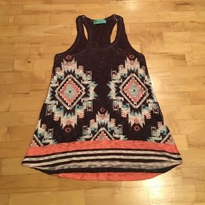 Aztec sheer tank