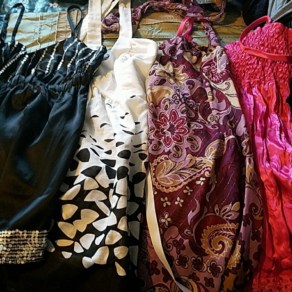 Spaghetti strap/halter tops