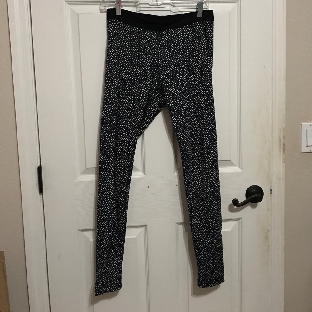 Nike pro dri-fit polka dot leggings
