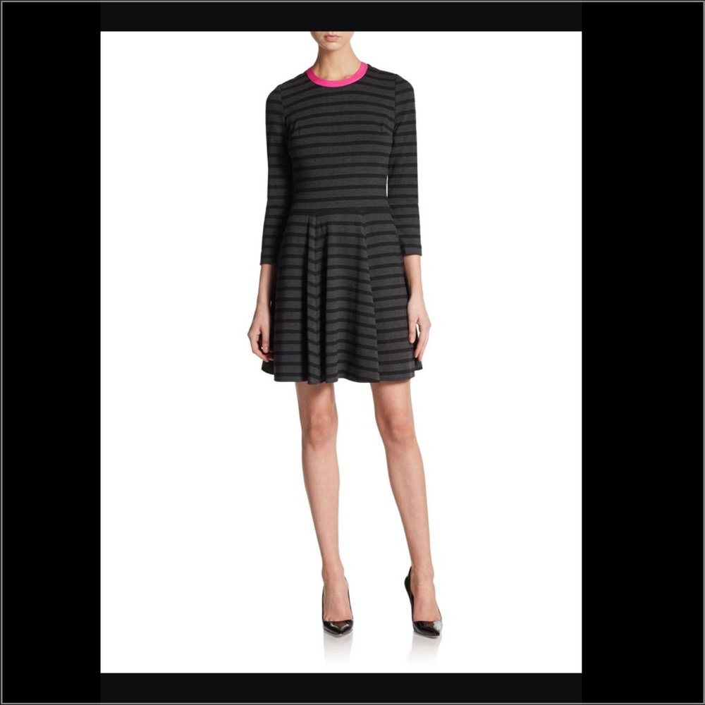 Saks Fifth Avenue Red Label Striped Skater Dress