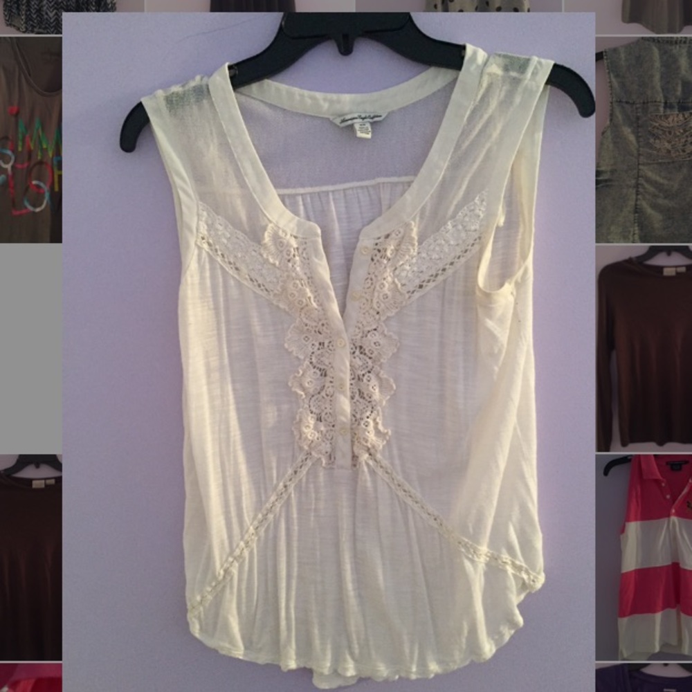 Cream Tank Top