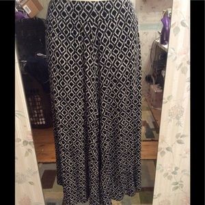 Cropped palazzo pants