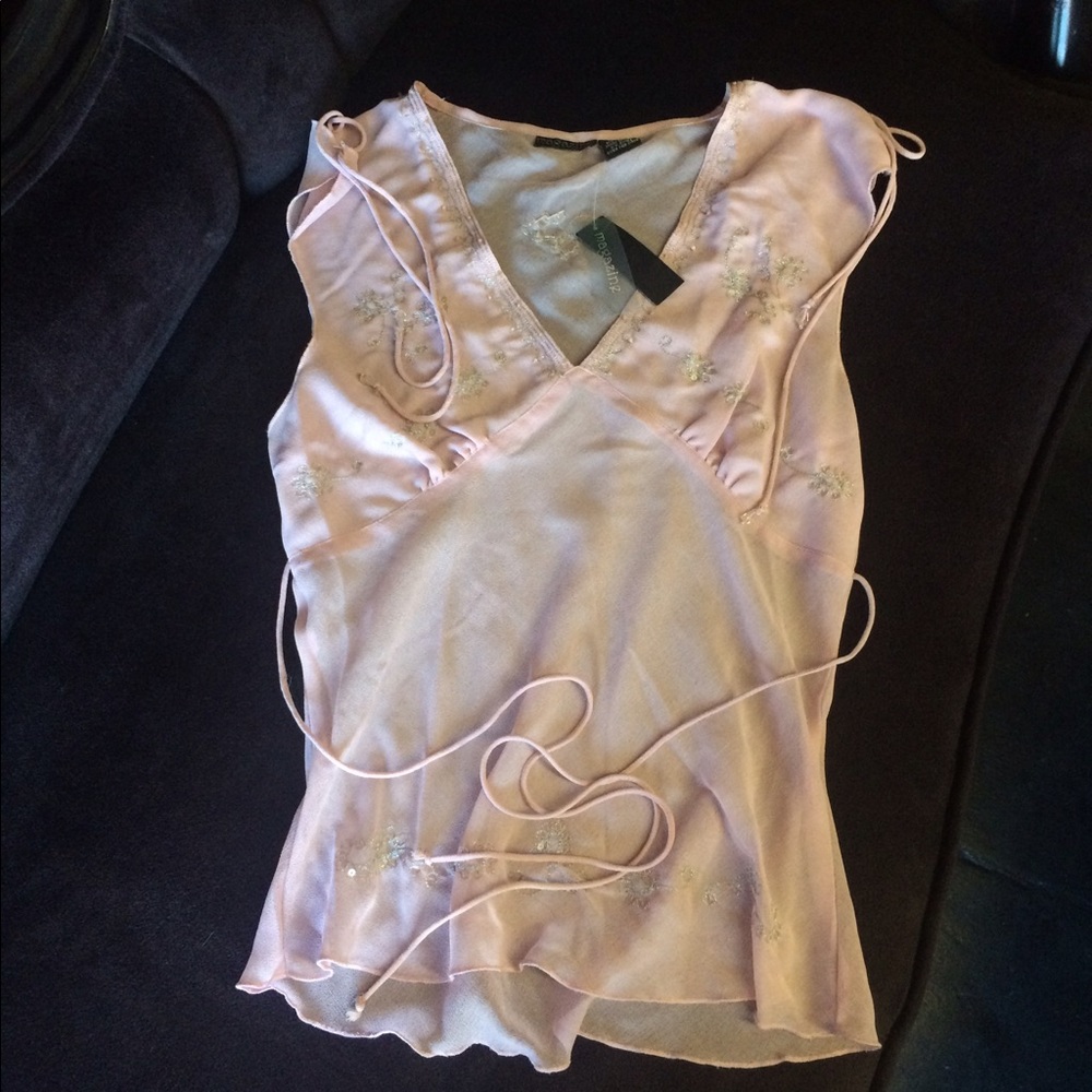 NWT Sweet Pink Blouse By Magazine