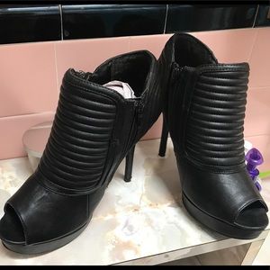 Black half boot