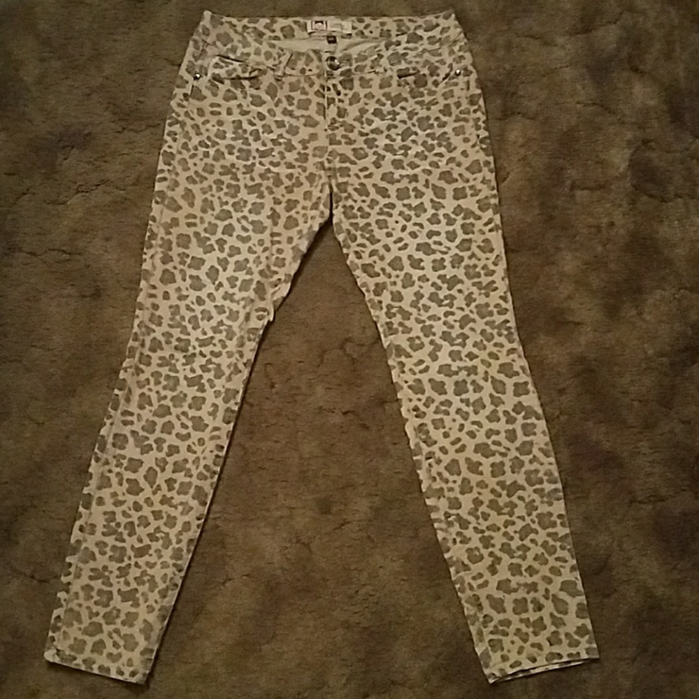 Leopard Print Skinny Jeans