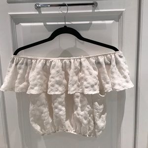 Urban outfitters off the shoulder crop top