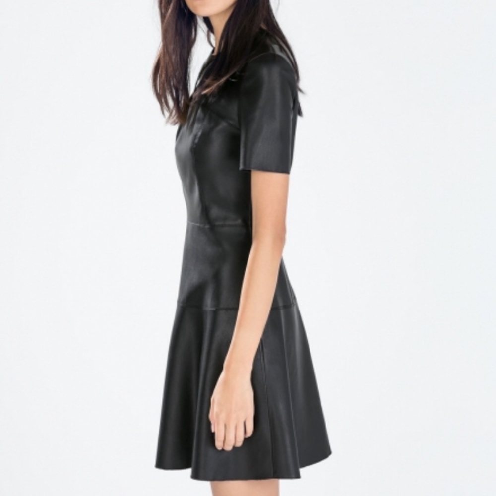 Faux leather Zara dress