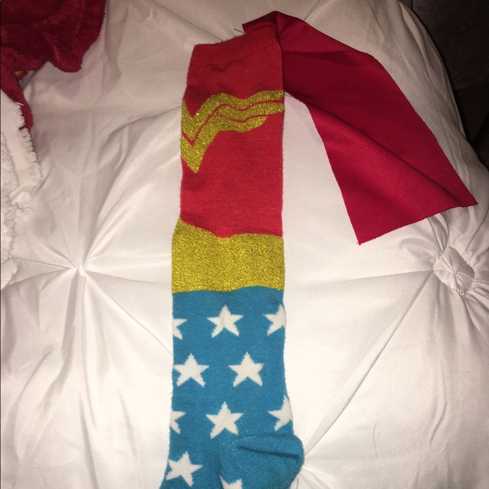 Wonder Woman cape socks