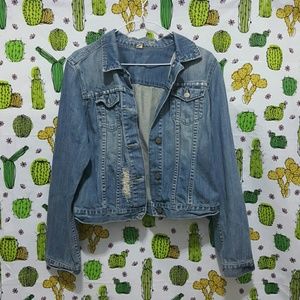 American Eagle Distressed Jean Jacket