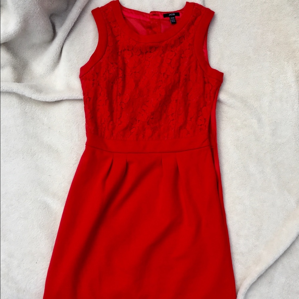 XS Classy Red Lace Top dress