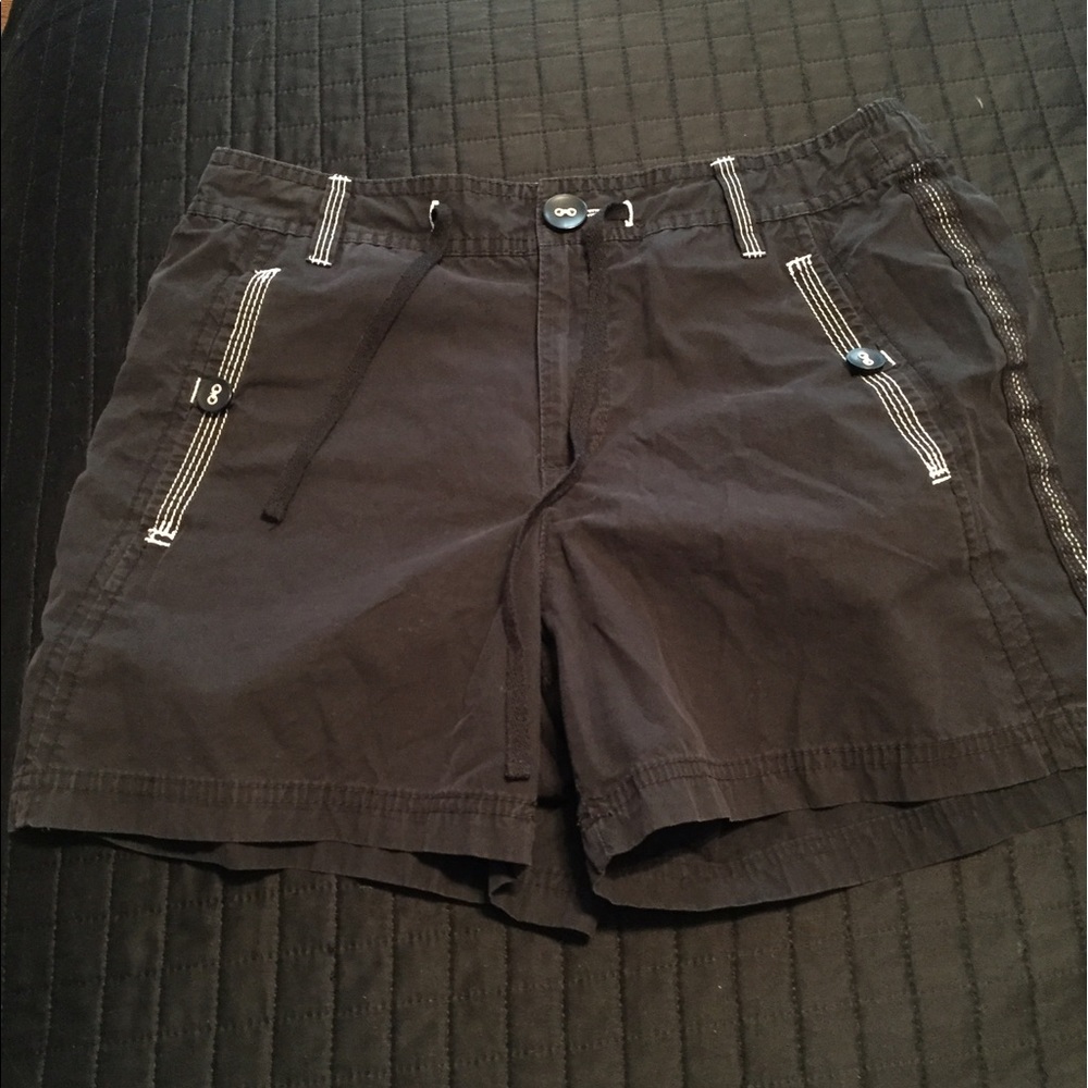 Black high waisted shorts