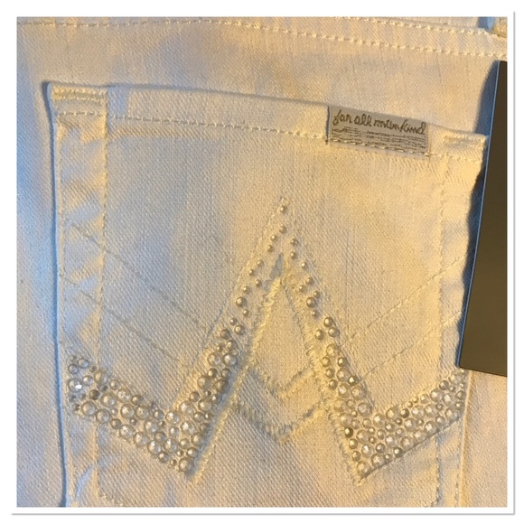 "A" Pocket Flare in Clean White. SKU: AU130Y374C - Picture 4 of 8