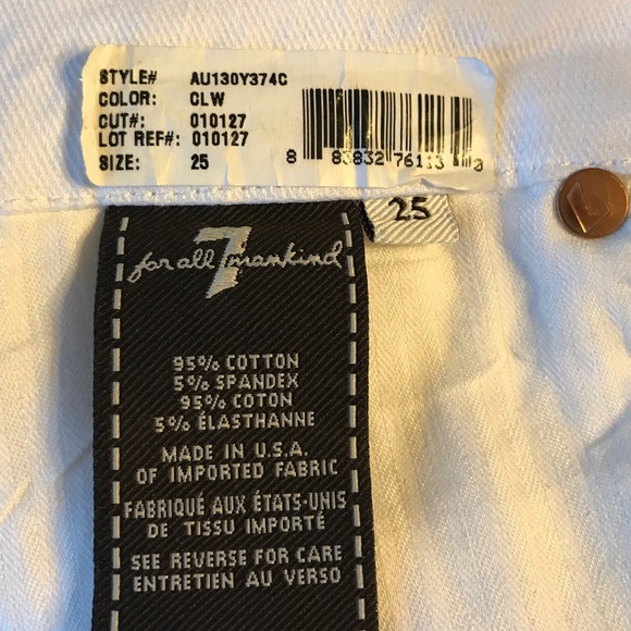 "A" Pocket Flare in Clean White. SKU: AU130Y374C - Picture 6 of 8