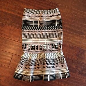 Anthropologie high waisted peplum skirt