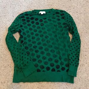 Michael Kors distressed polka dot sweater