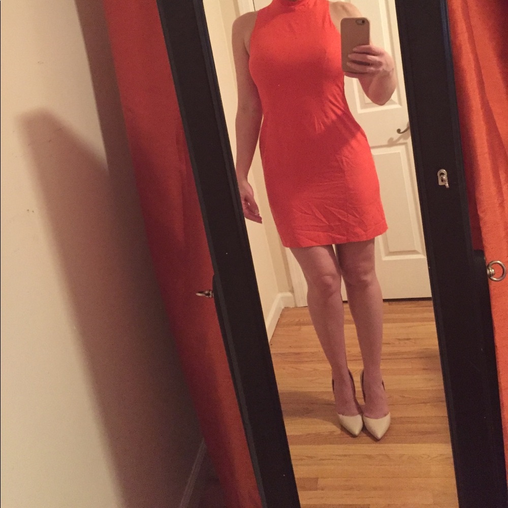 Lined mini dress size 8 moda international
