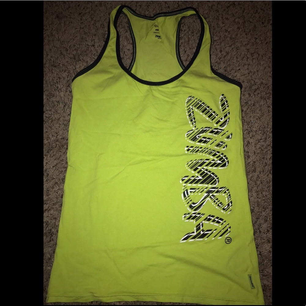 Green zumba Racerback