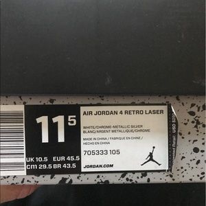 Jordan's retro 4