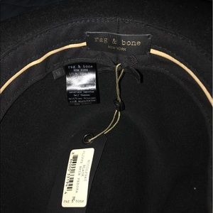 Authentic Rag and Bone Black Fedora size M
