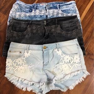 Denim Low Rise Shorts Bundle