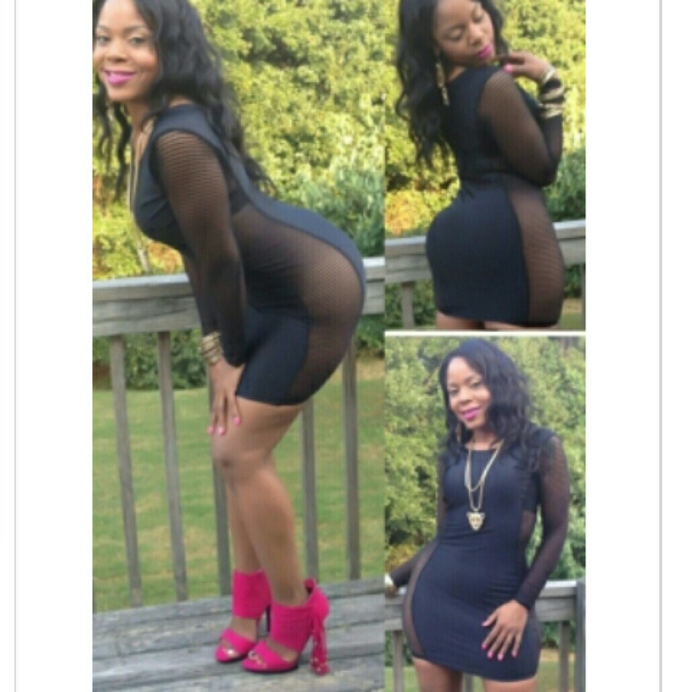 Sexy black mesh dress (Weekend Sale)