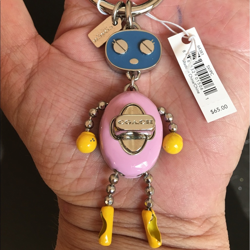 COACH ROBOT KEY CHAIN/FOB