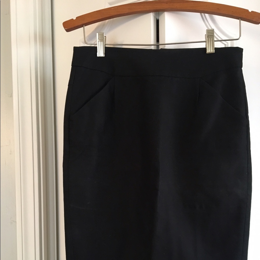 J Crew black pencil skirt