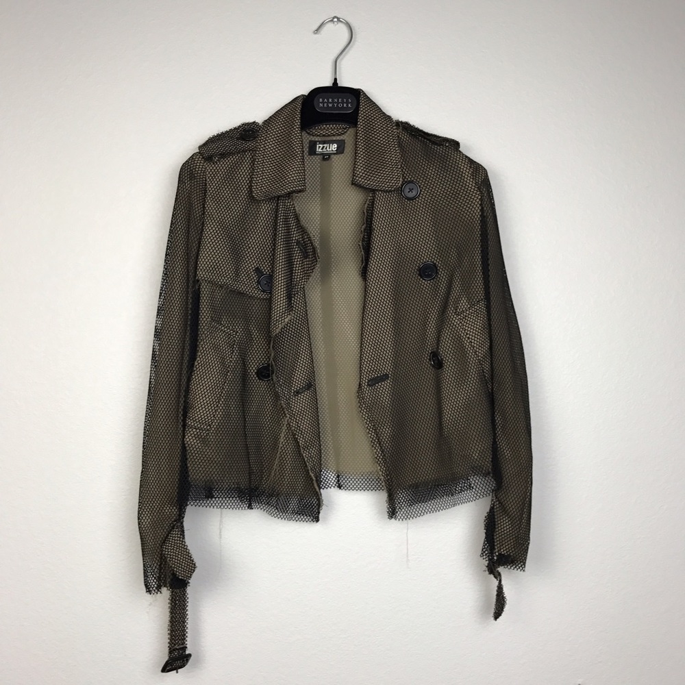 Brown and Black Mesh Jacket - Picture 2 of 5