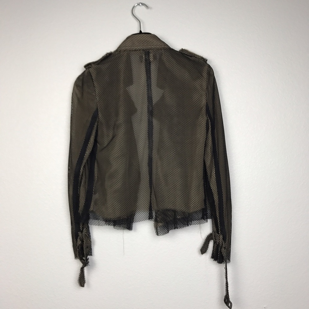 Brown and Black Mesh Jacket - Picture 3 of 5
