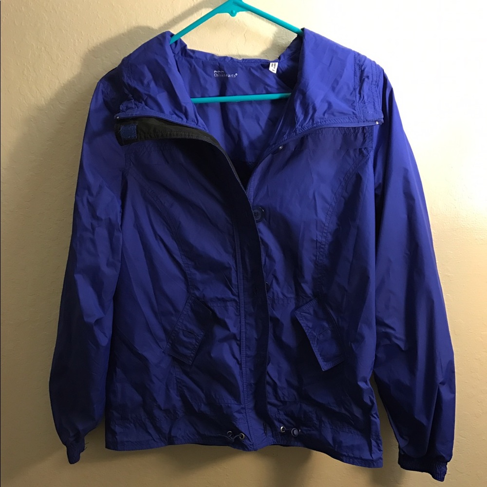 Blue windbreaker