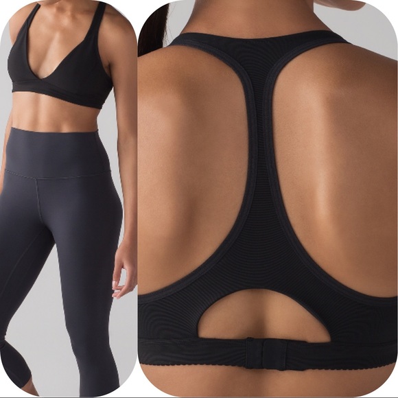 lululemon athletica Tops - NWT BLACK LULULEMON ALL DAY BREEZE BRA -- Size 8