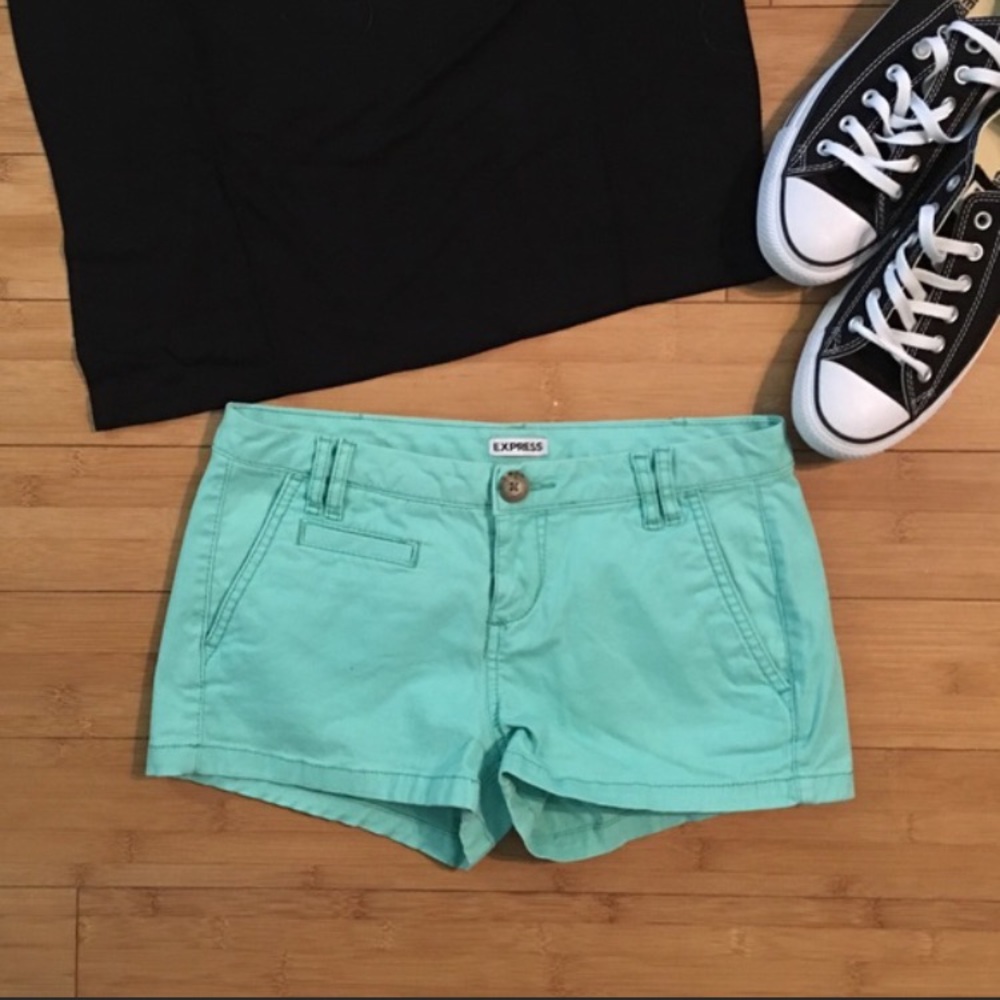 Mint green Express shorts