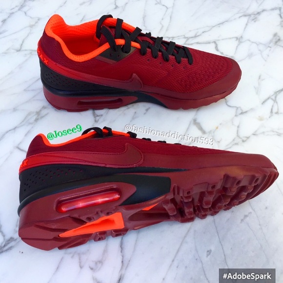 Nike Air Max ultra men's red black sneakers - Picture 2 of 8