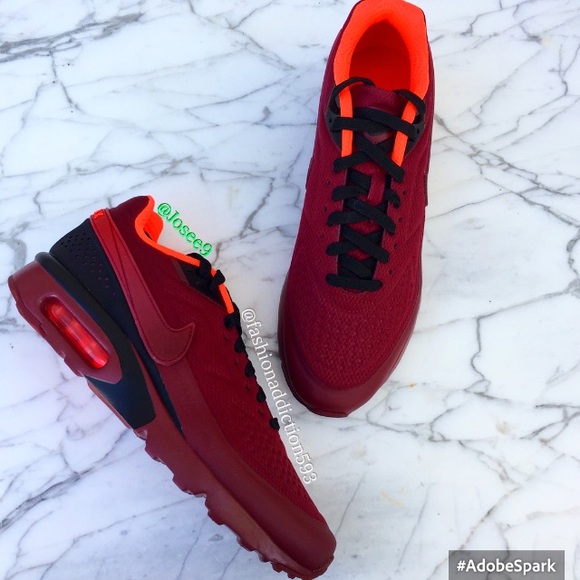 Nike Air Max ultra men's red black sneakers - Picture 4 of 8