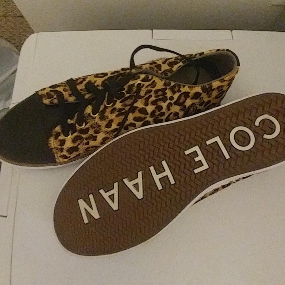 Trendy Cow Hair Sneakers