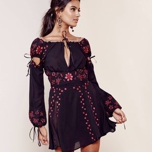 For Love & Lemons Niccola Black Mini Dress  XS