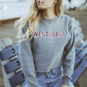 WEST COAST Brandy Melville Crop Sweatshirt