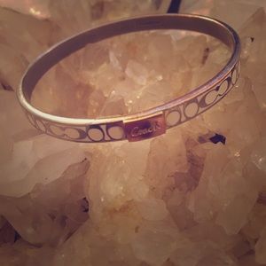 Coach thin signature bangle