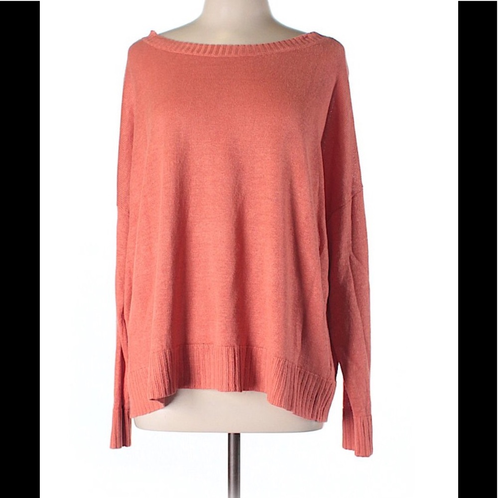 Eileen Fisher Linen Bateau Neck Sweater